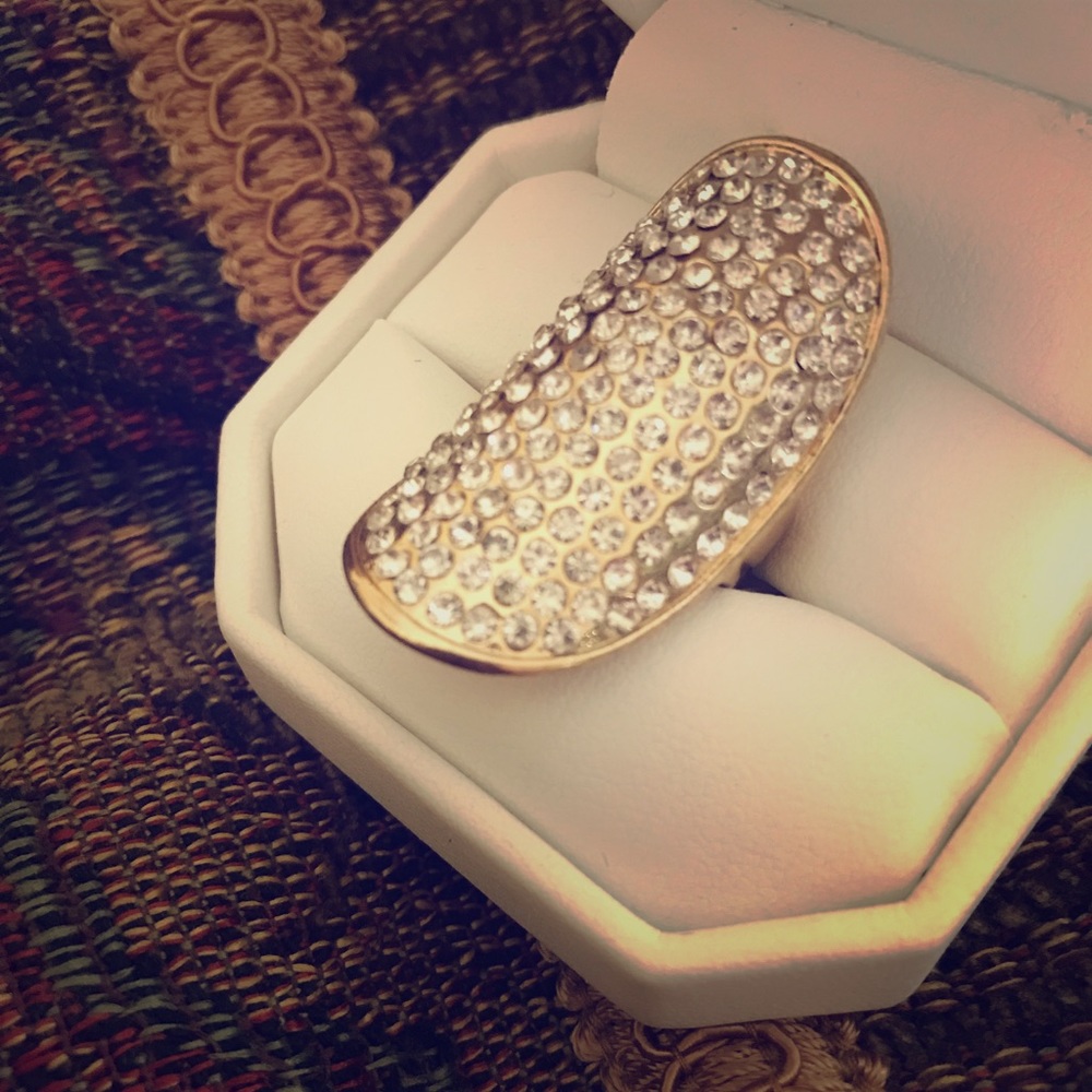 Gold & Crystal Ring